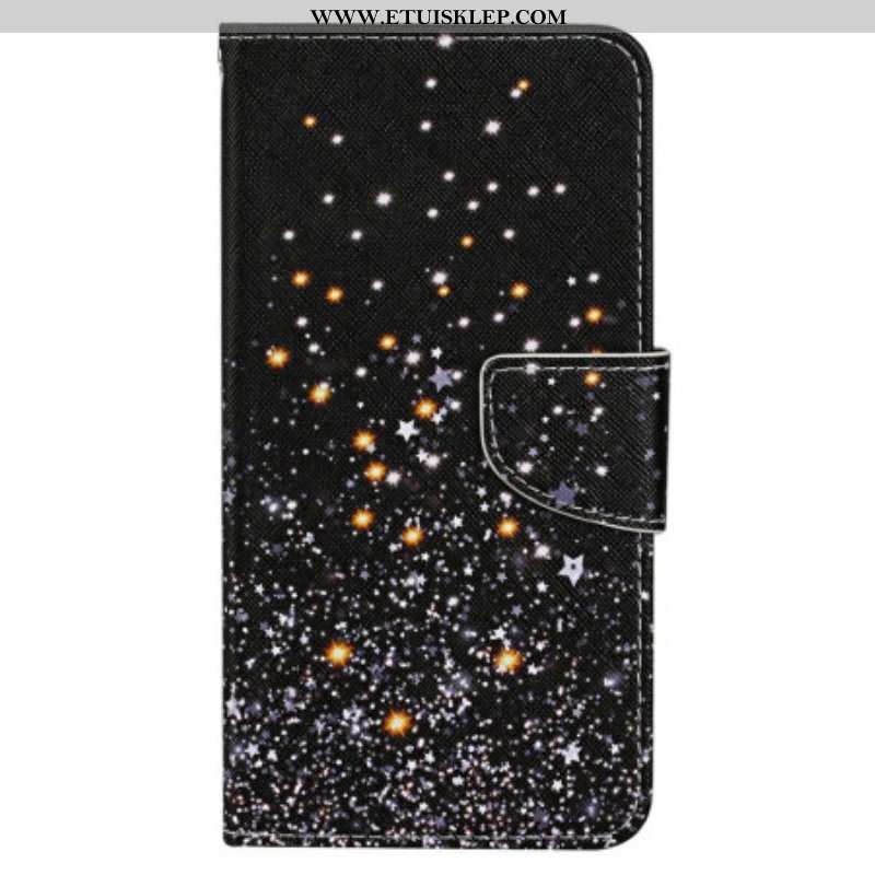 Etui Folio do Xiaomi 12T / 12T Pro z Łańcuch Czarny Pasek